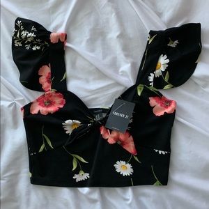 Forever21 Floral Crop Top NWT